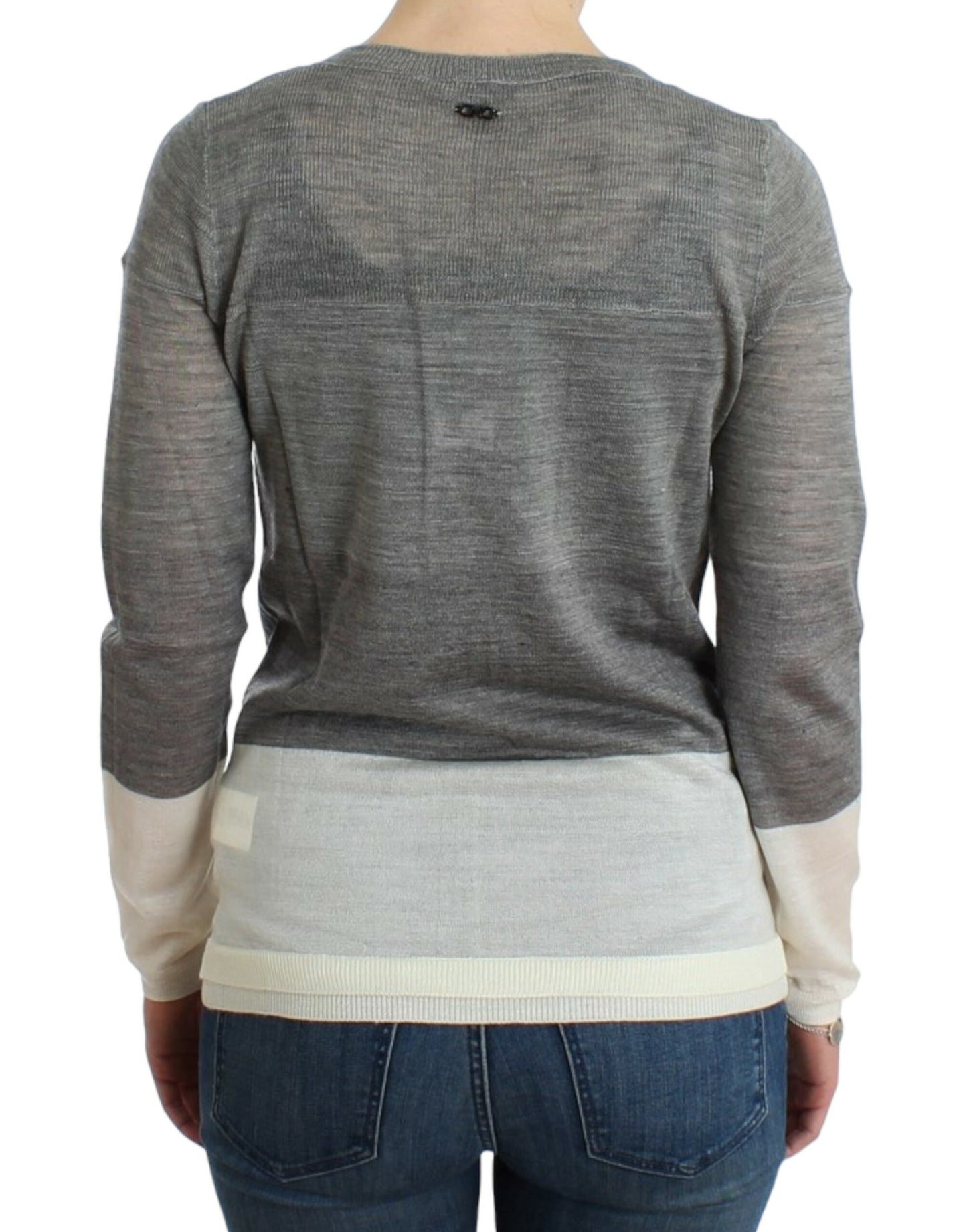 Costume National, cardigan gris léger