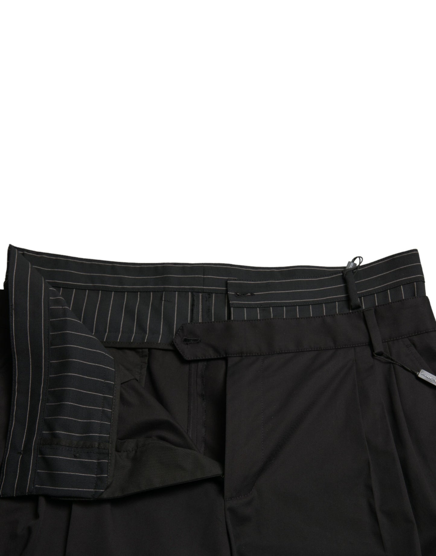 Shorts Bermuda Cargo en coton extensible noir de Dolce & Gabbana