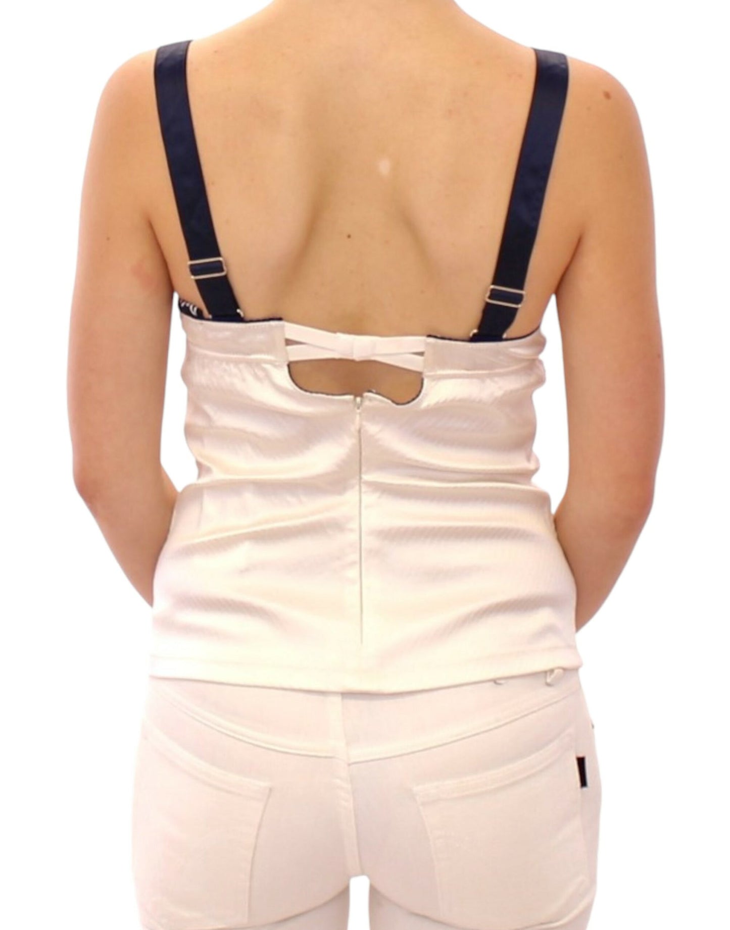 Débardeur blanc à motif marin de Dolce & Gabbana