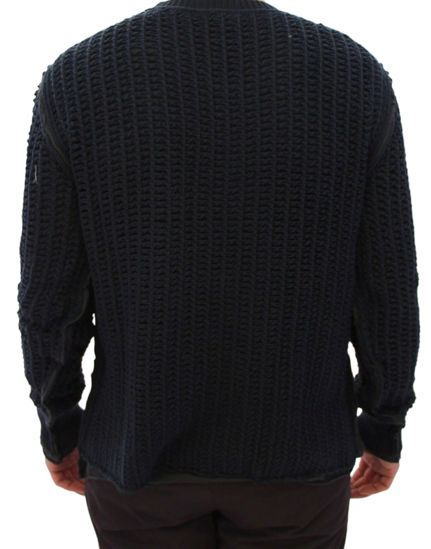 Pull en maille bleu Dolce & Gabbana, collection Runway.