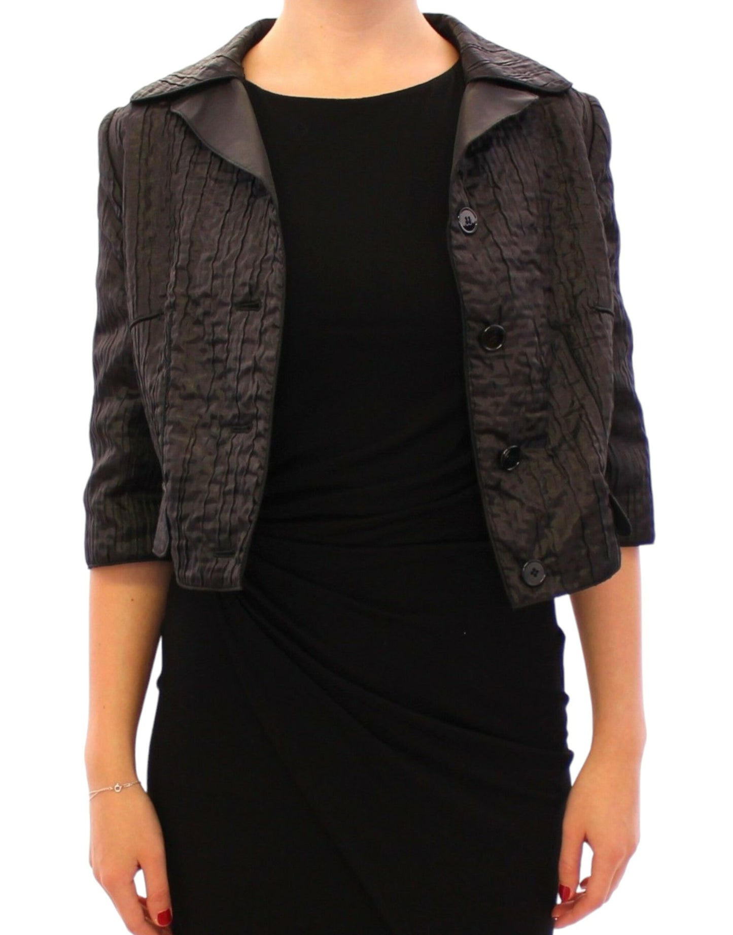 Dolce & Gabbana - Boléro court noir - Veste-manteau