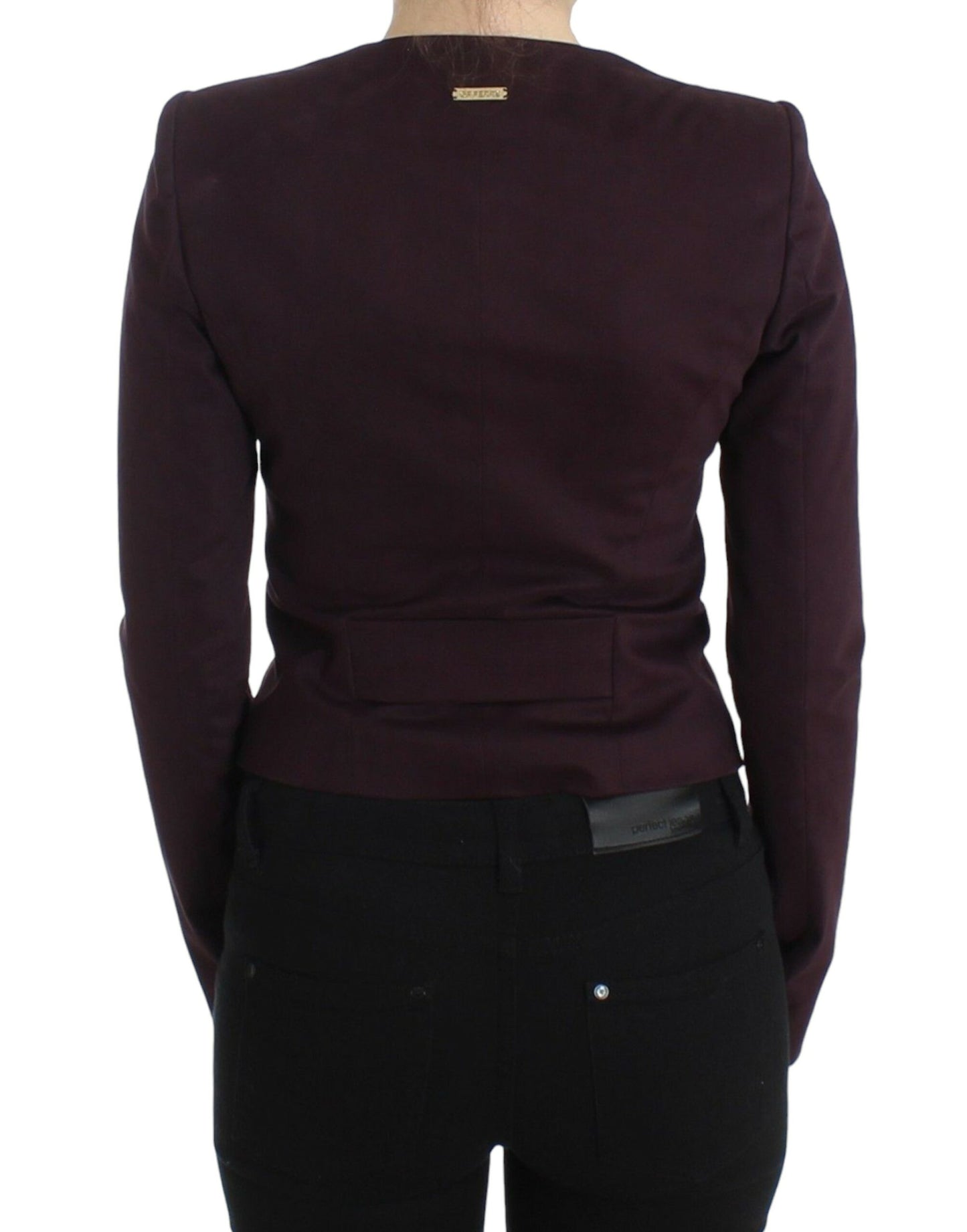 Blazer court violet à volants GF Ferre
