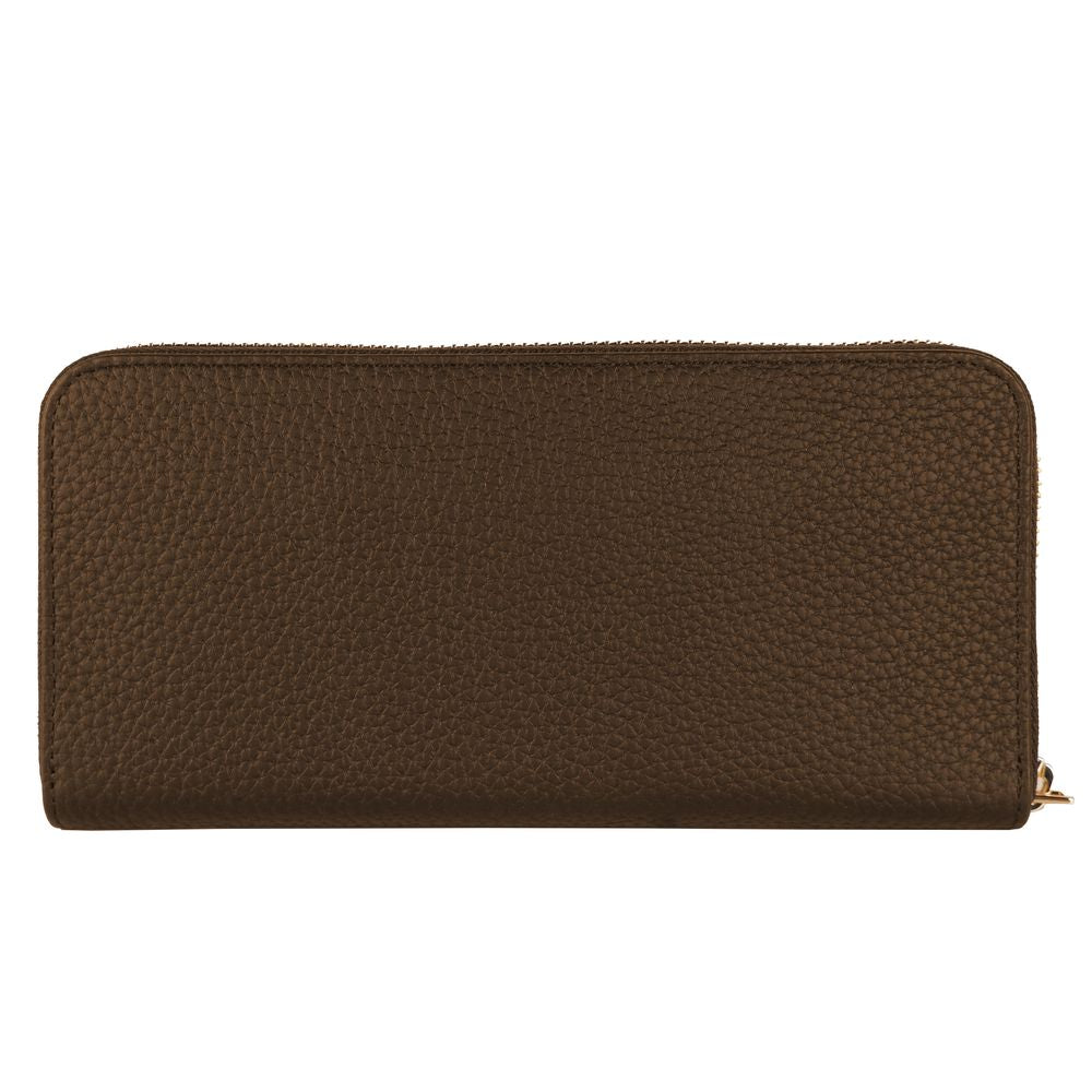 Baldinini Trend Exquisite leren portemonnee met rits in bruin