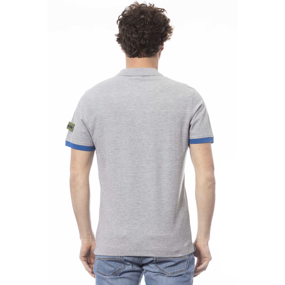 Polo homme en coton gris Invicta
