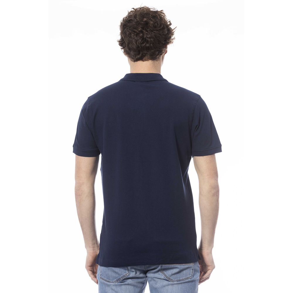 Polo homme en coton bleu Invicta
