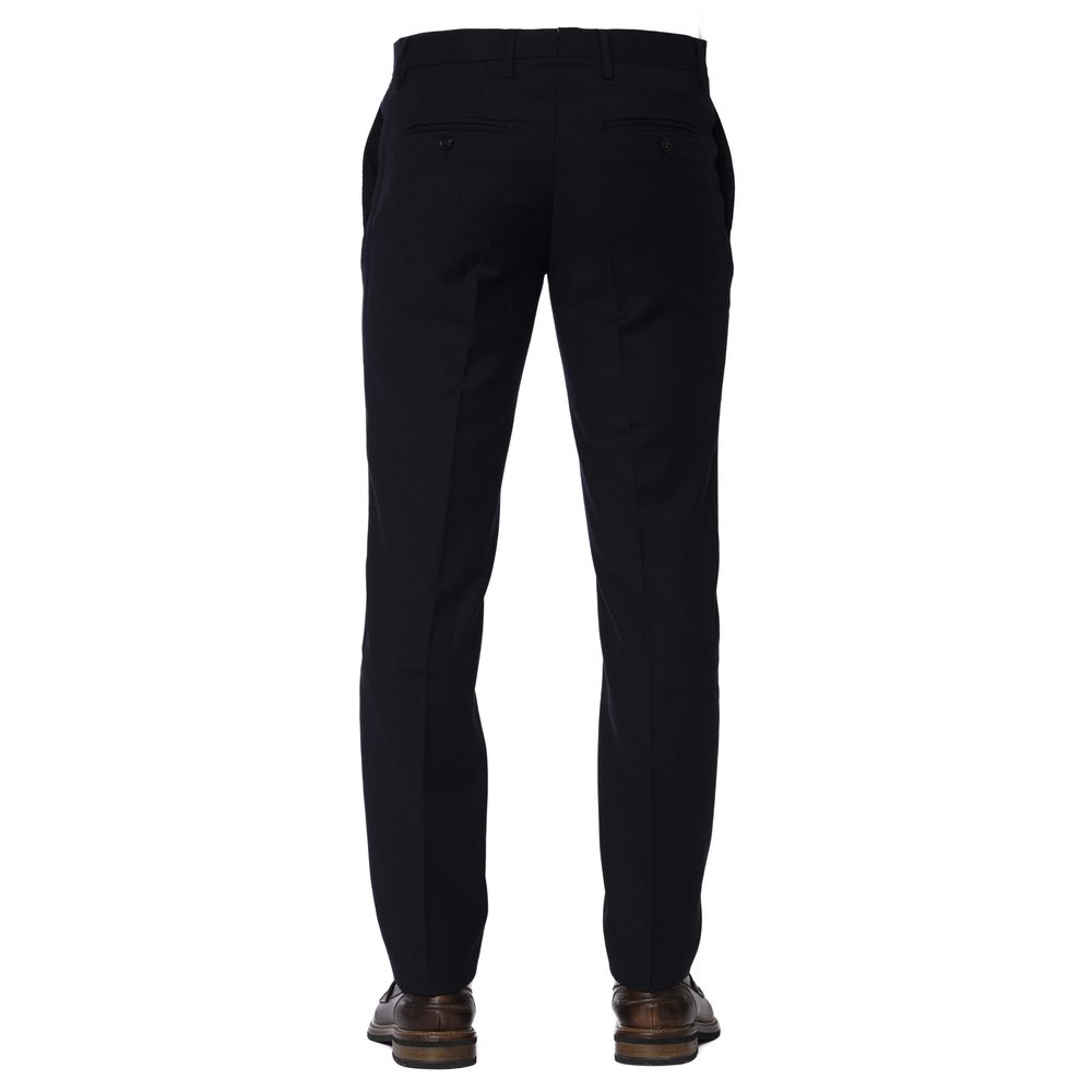 Pantalon homme en laine bleue Trussardi