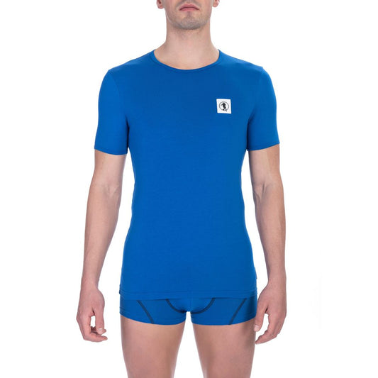 T-shirt bleu en coton pour homme de Bikkembergs