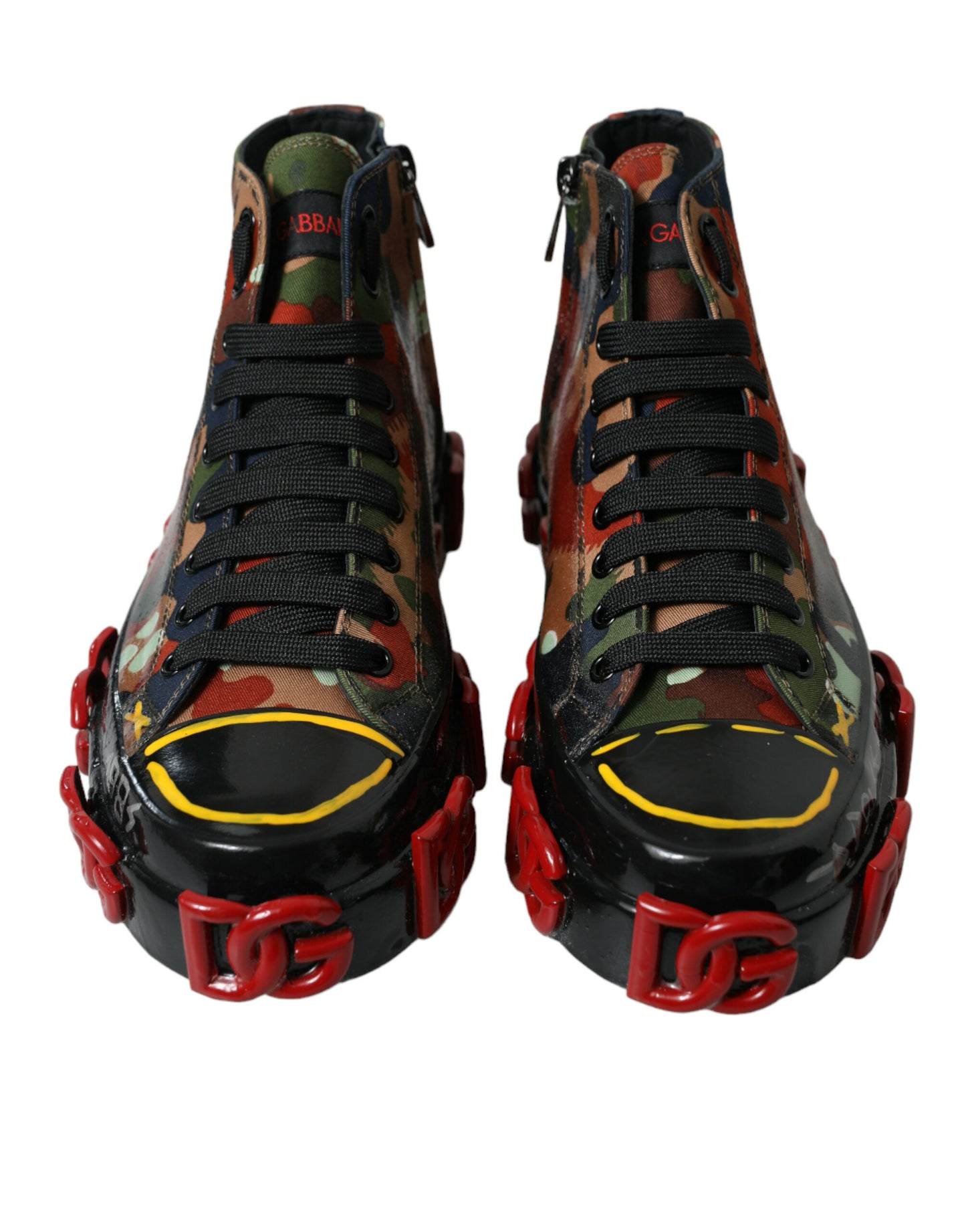 Sneakers montantes à camouflage multicolore Dolce & Gabbana