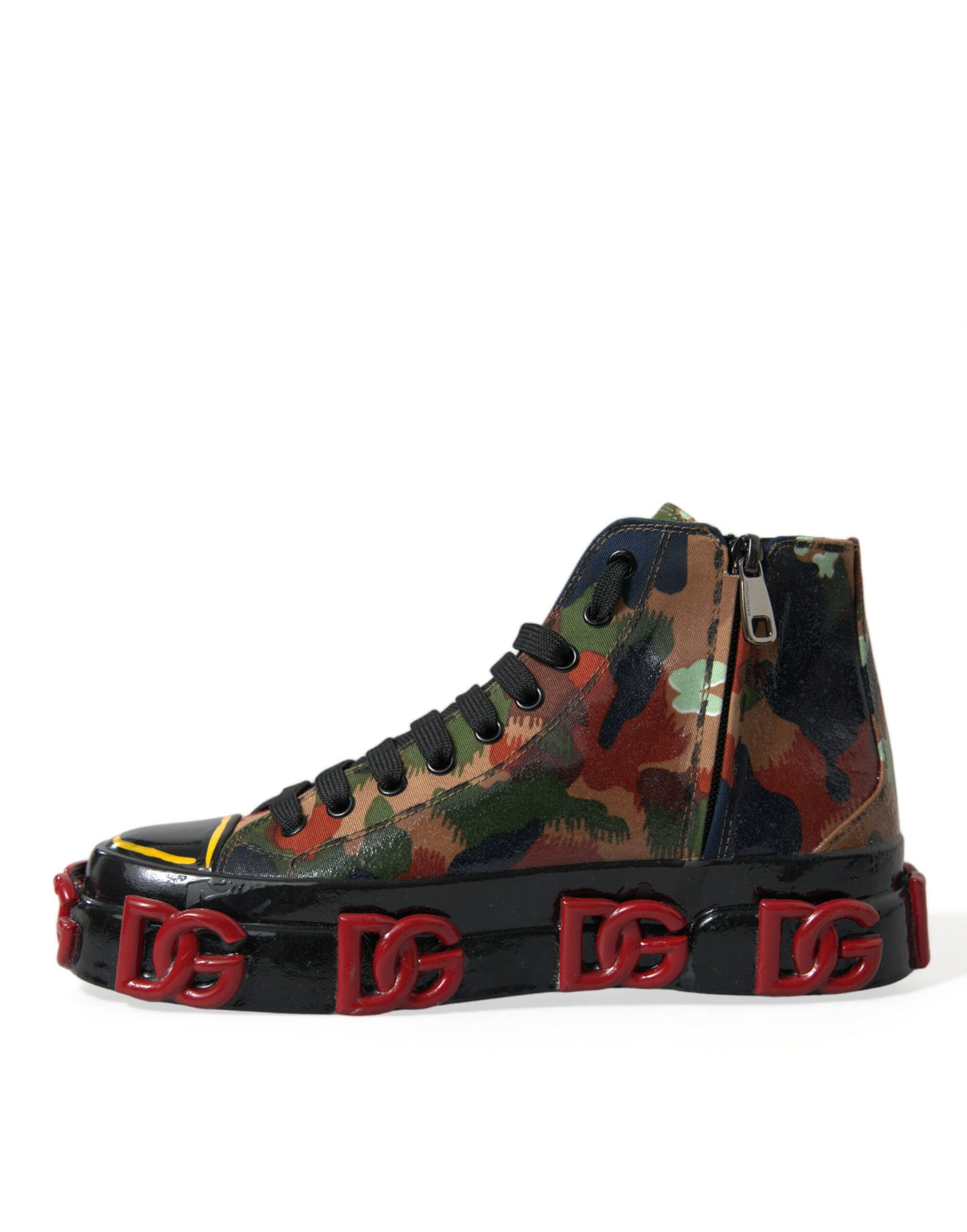 Sneakers montantes à camouflage multicolore Dolce & Gabbana