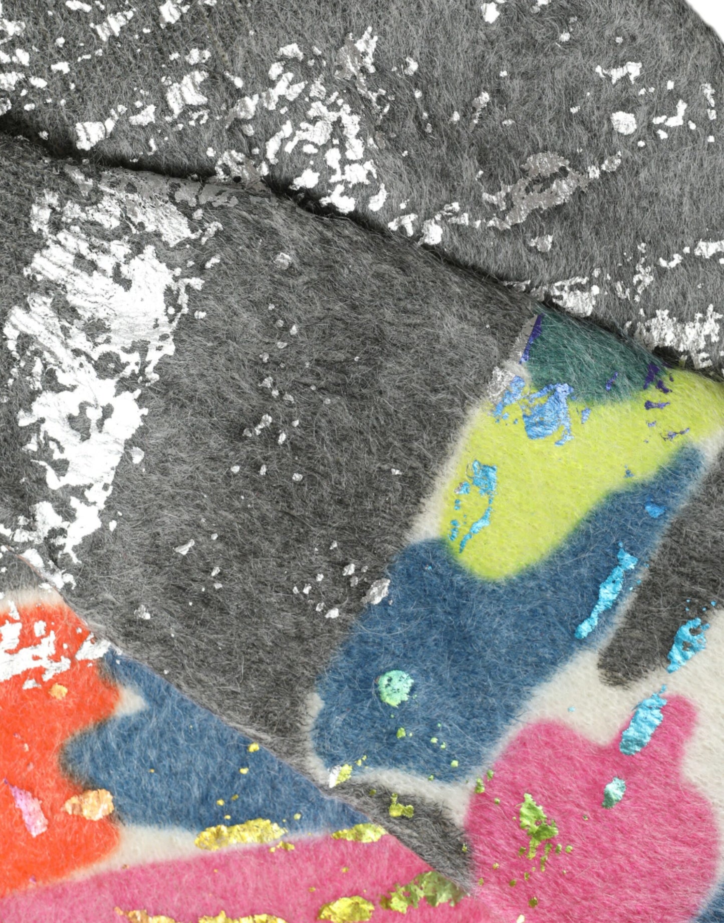 Pull en mohair multicolore à col montant de Dolce & Gabbana