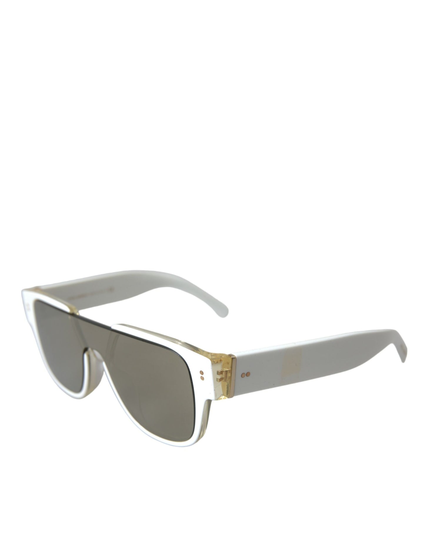 Dolce & Gabbana Witte Acetaat Spiegellenzen DG4356 Zonnebril