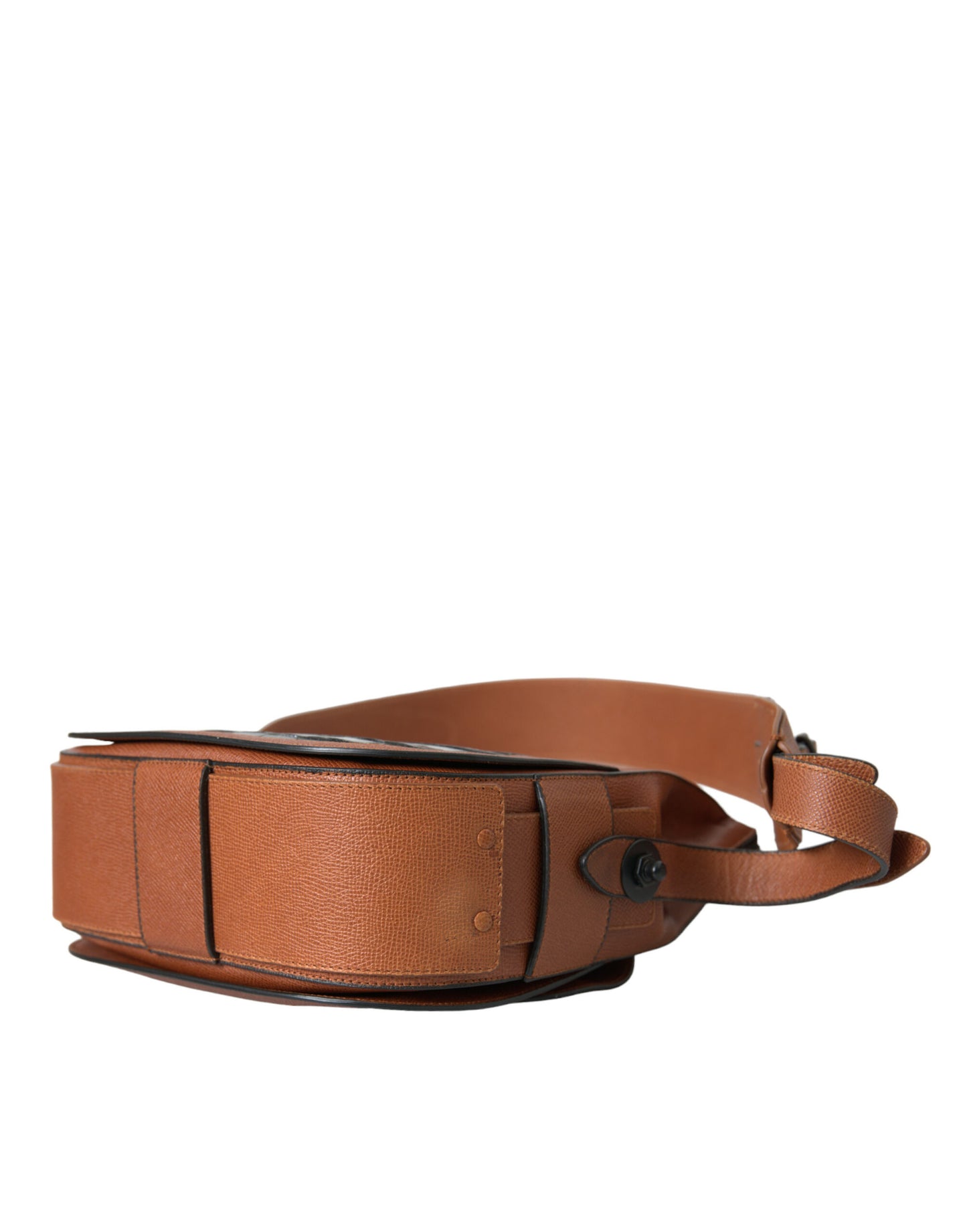 Sac à bandoulière vertical en cuir exotique noir et marron Balenciaga