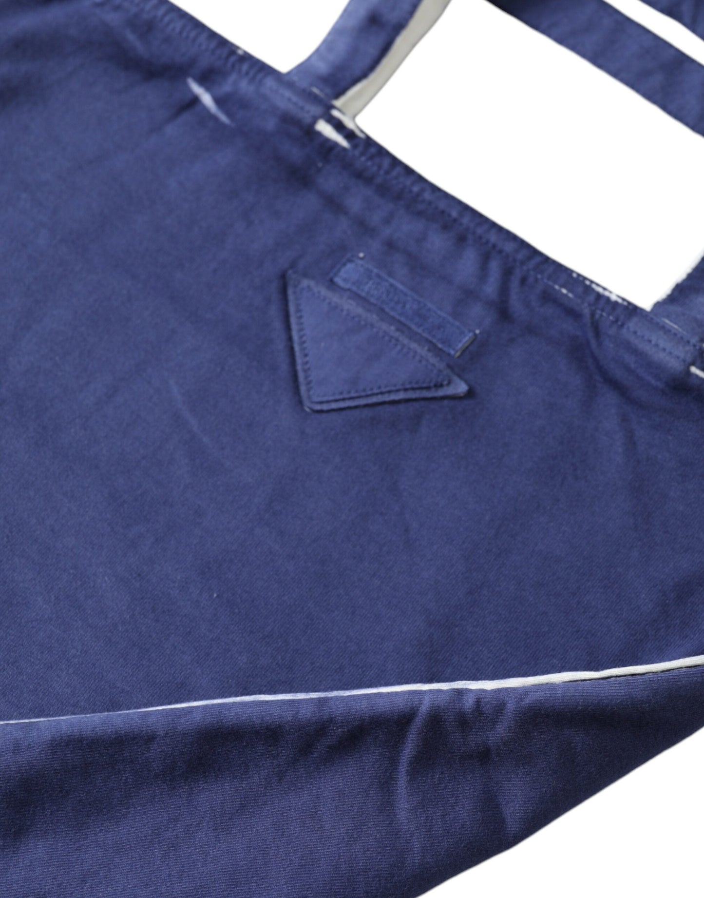 Sac cabas Prada en jersey bleu avec logo