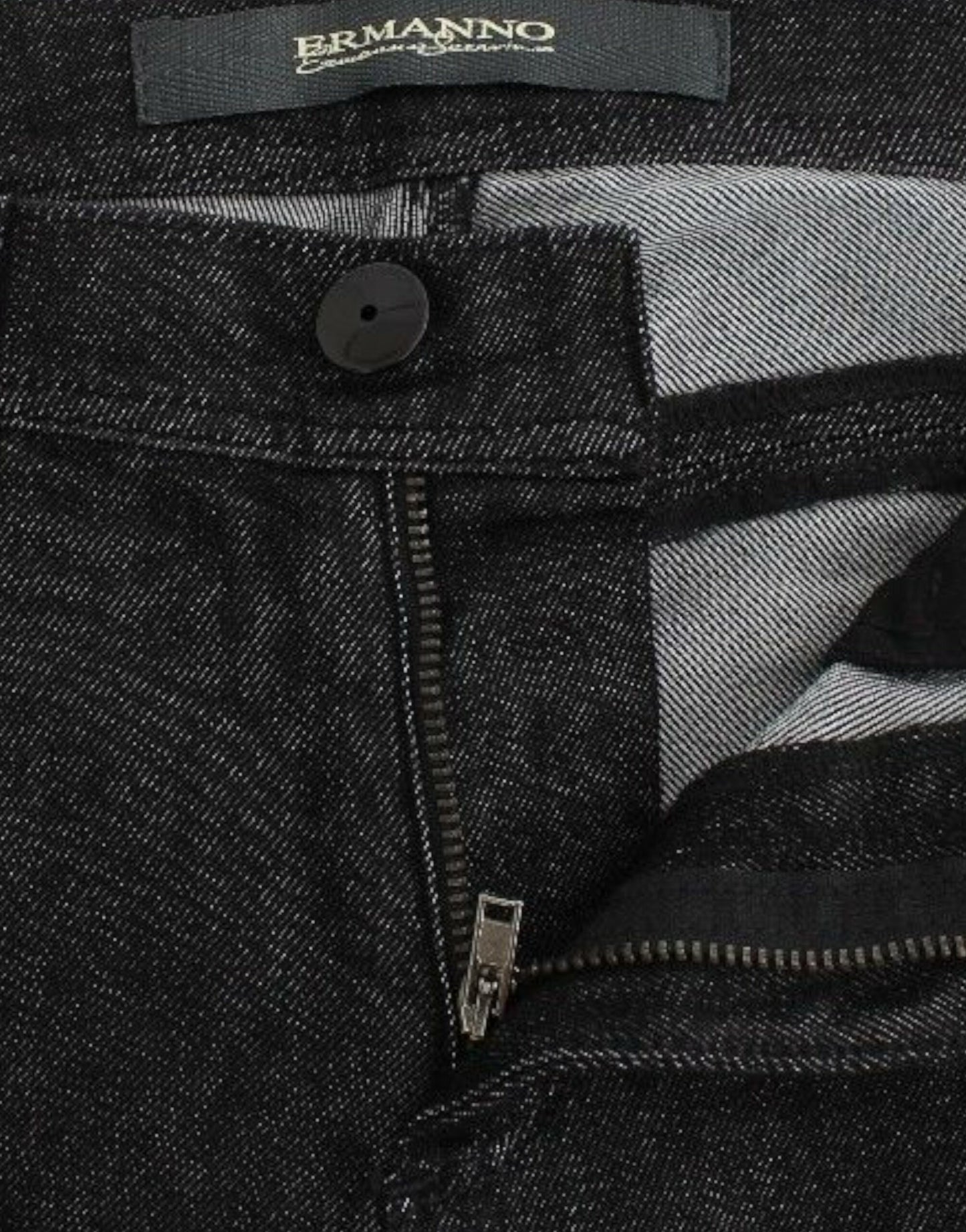Ermanno Scervino Zwarte Slim Fit Jeans, Skinny Broek, Stretch Denim