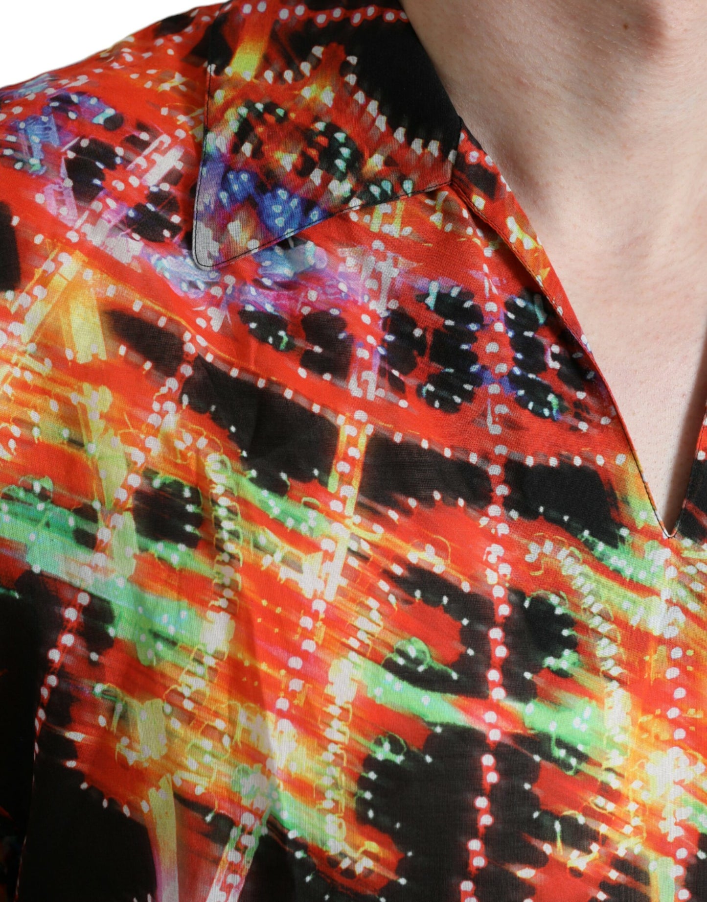 T-shirt en coton à imprimé Luminarie multicolore de Dolce & Gabbana