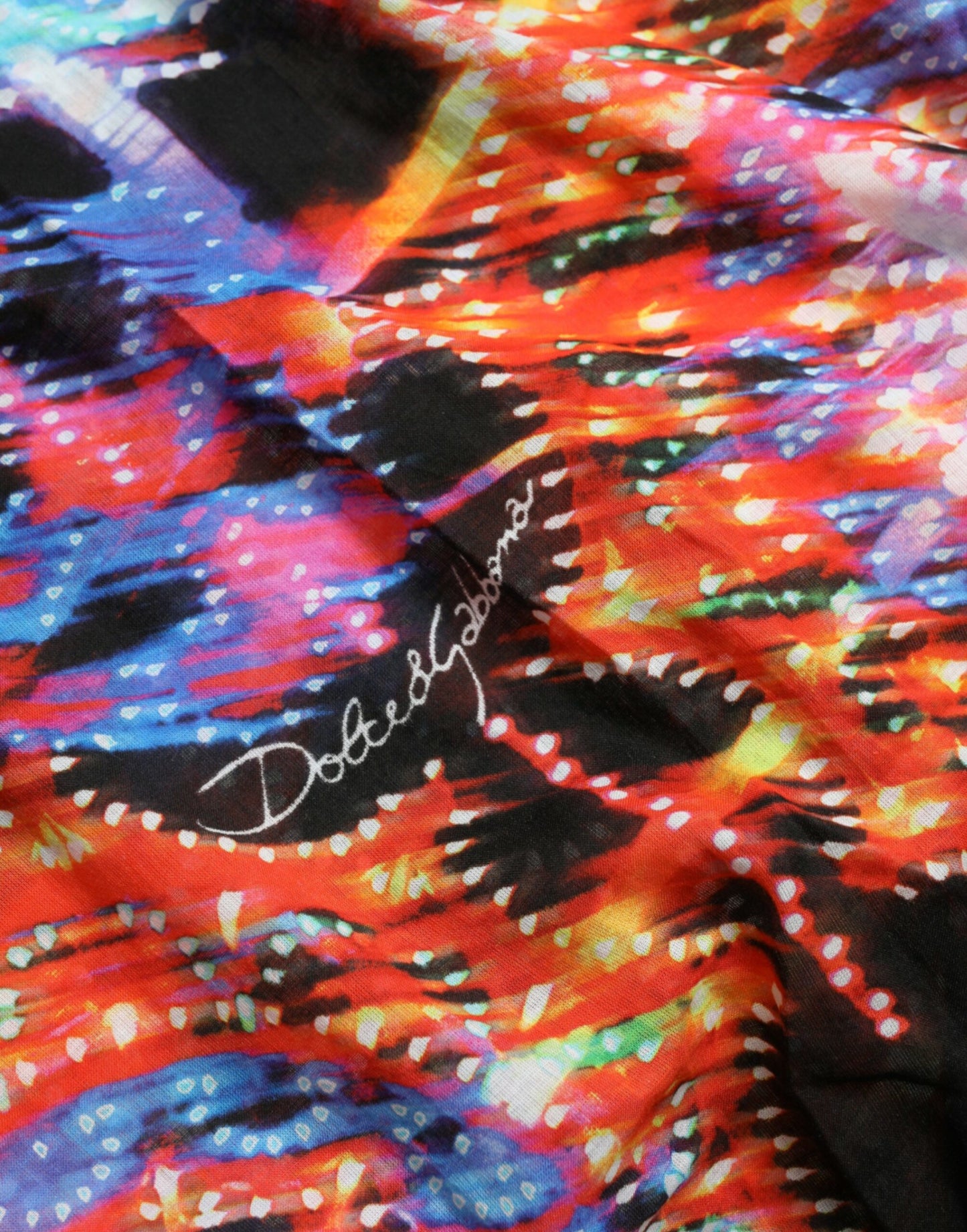 T-shirt en coton à imprimé Luminarie multicolore de Dolce & Gabbana