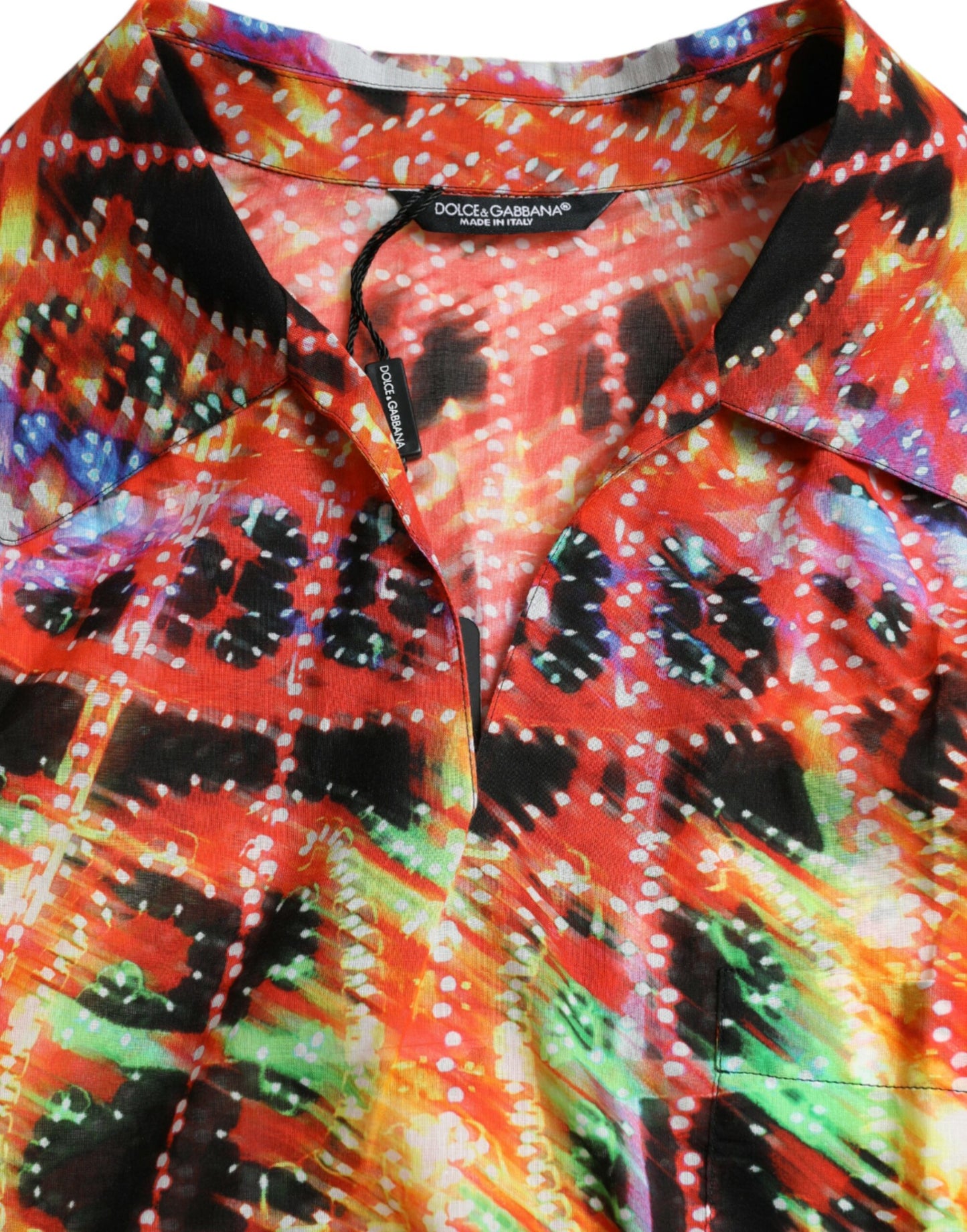 T-shirt en coton à imprimé Luminarie multicolore de Dolce & Gabbana