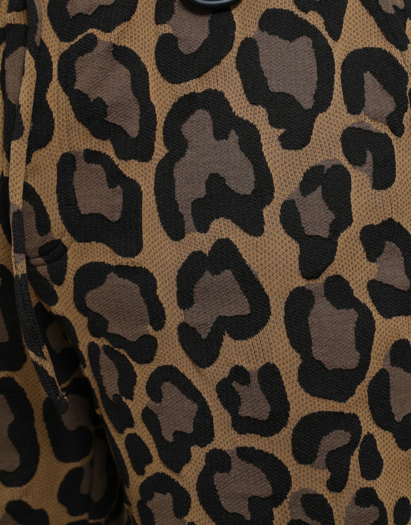 Pantalons de jogging en polyester à imprimé léopard marron de Dolce & Gabbana