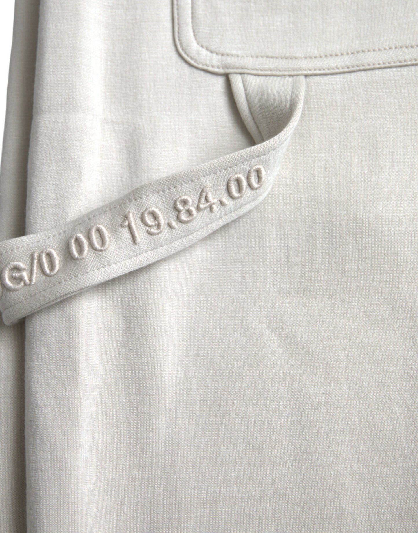 Pantalon jogging cargo en viscose blanc cassé Dolce & Gabbana