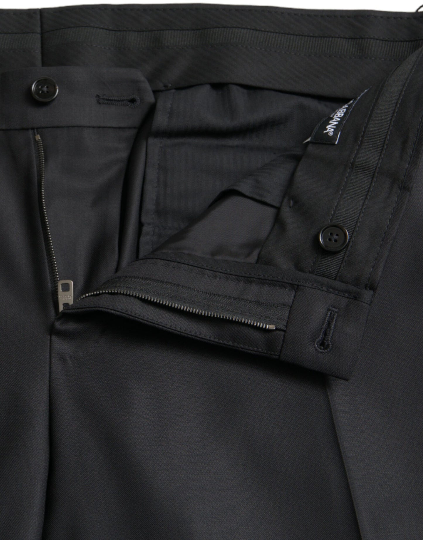 Pantalon-jupette noir en laine et soie, Dolce & Gabbana