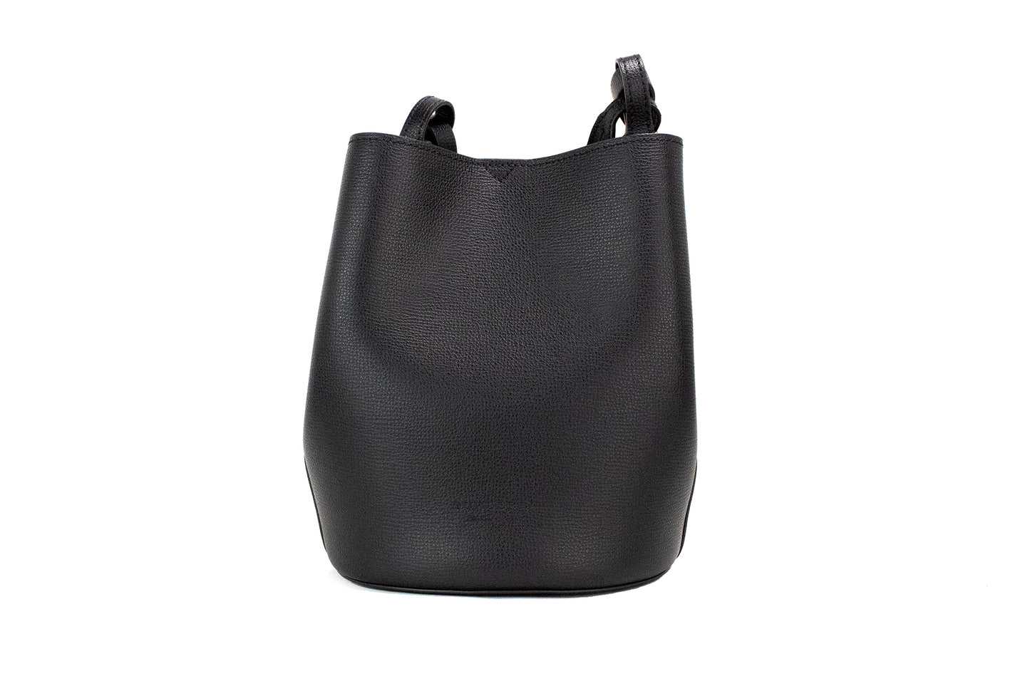 Petit sac à main seau Burberry Lorne en cuir galet noir à carreaux Haymarket
