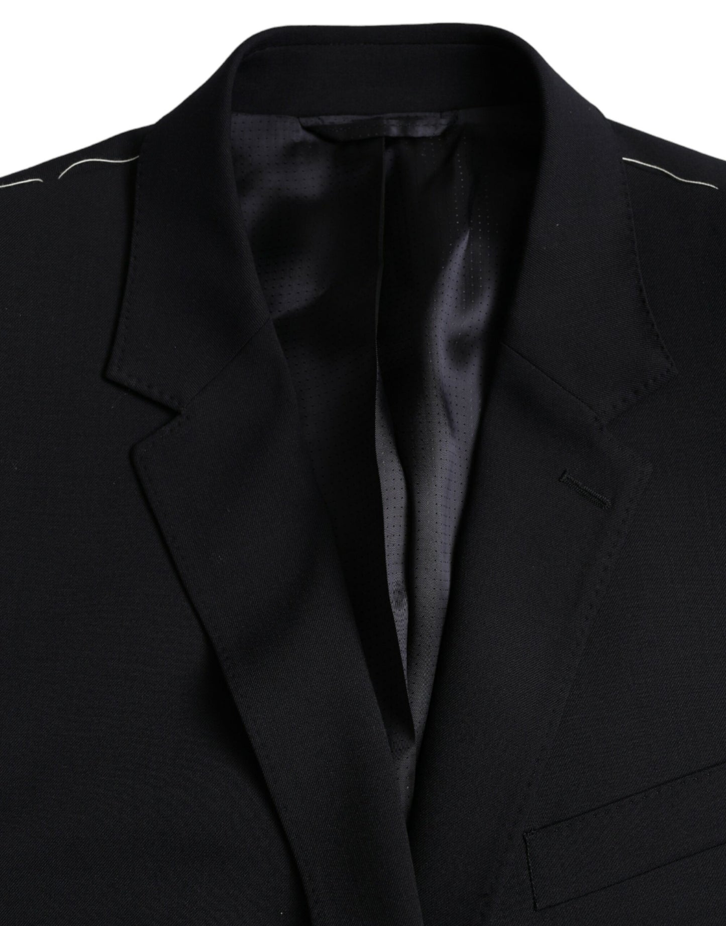 Dolce & Gabbana Zwarte MARTINI Enkellaags Jas Blazer