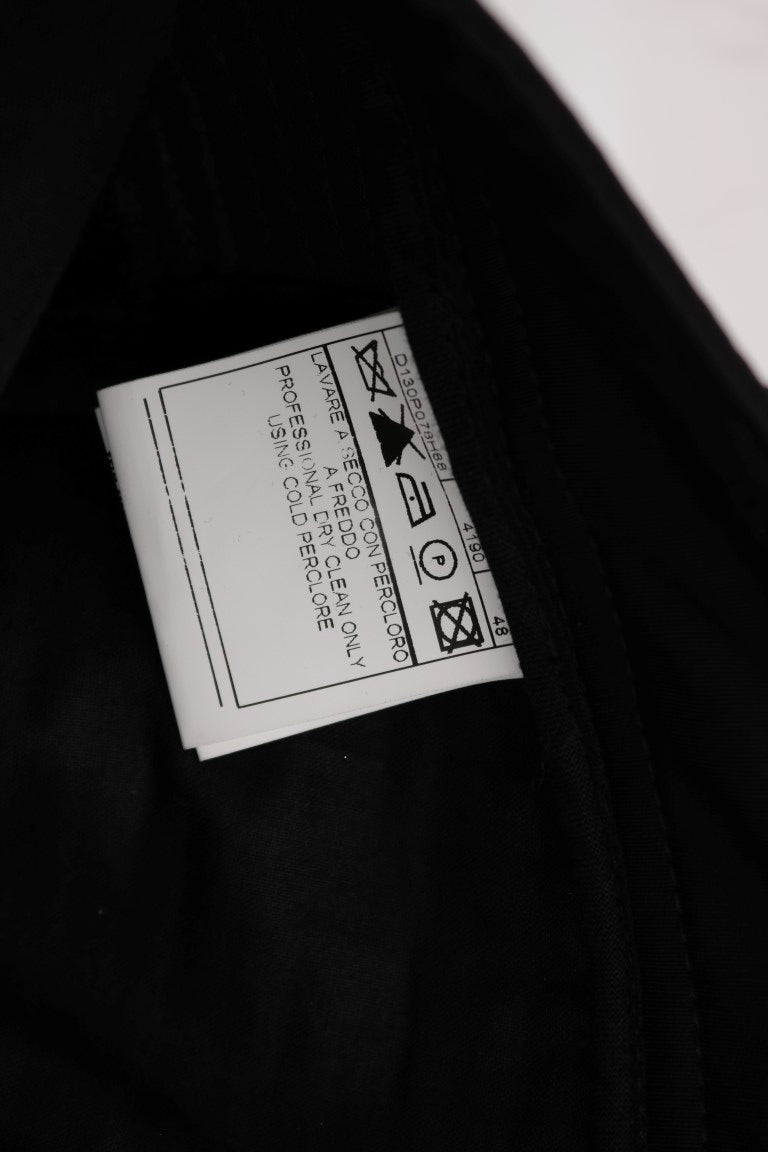 Pantalon décontracté noir en coton à coupe slim d'Ermanno Scervino