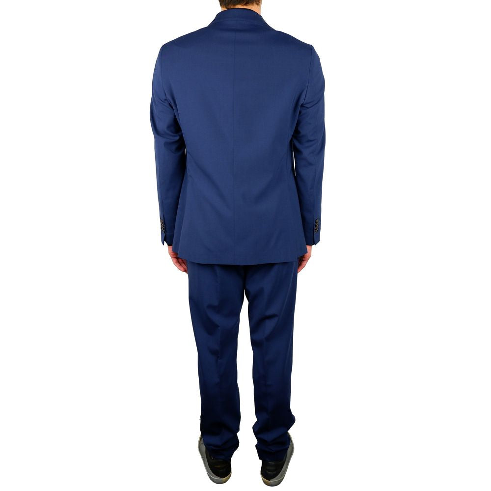 Costume bleu en laine pour homme, Aquascutum