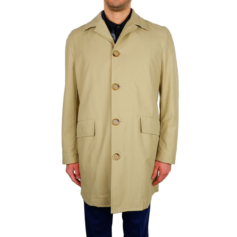 Aquascutum beige katoenen herentrenchjas