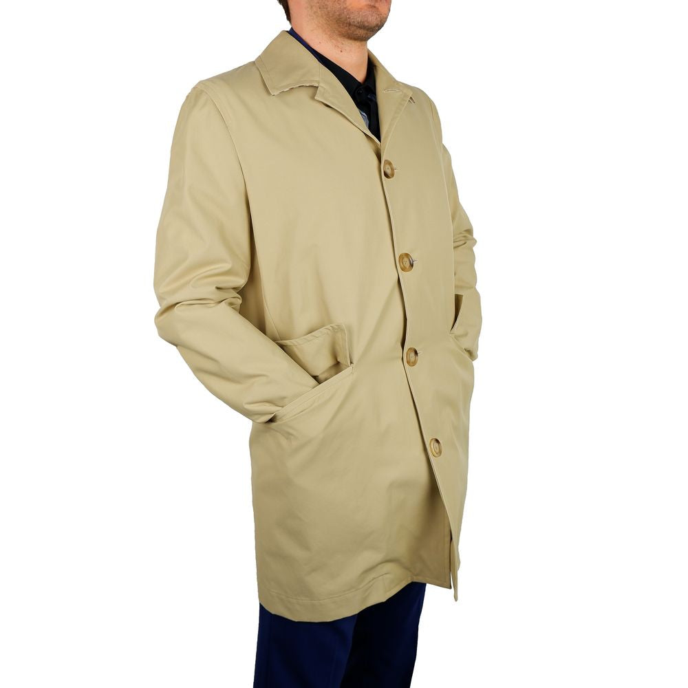 Aquascutum beige katoenen herentrenchjas