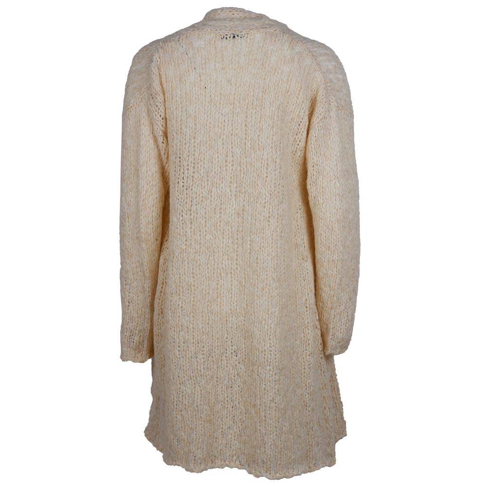 Robe en laine d'alpaga beige Alpha Studio pour femme