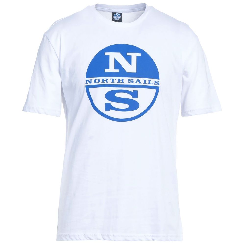 North Sails T-shirt van wit katoen met logo