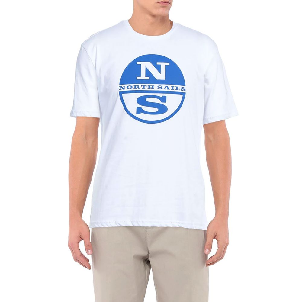 North Sails T-shirt van wit katoen met logo