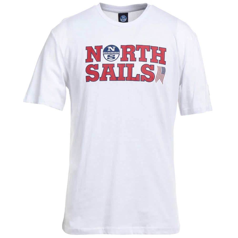 North Sails Elegant wit katoenen T-shirt met logo