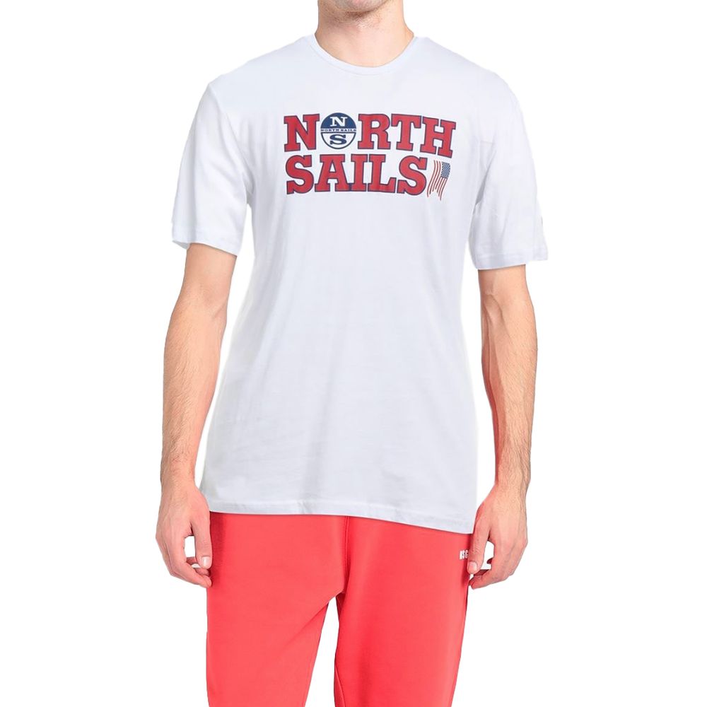 North Sails Elegant wit katoenen T-shirt met logo