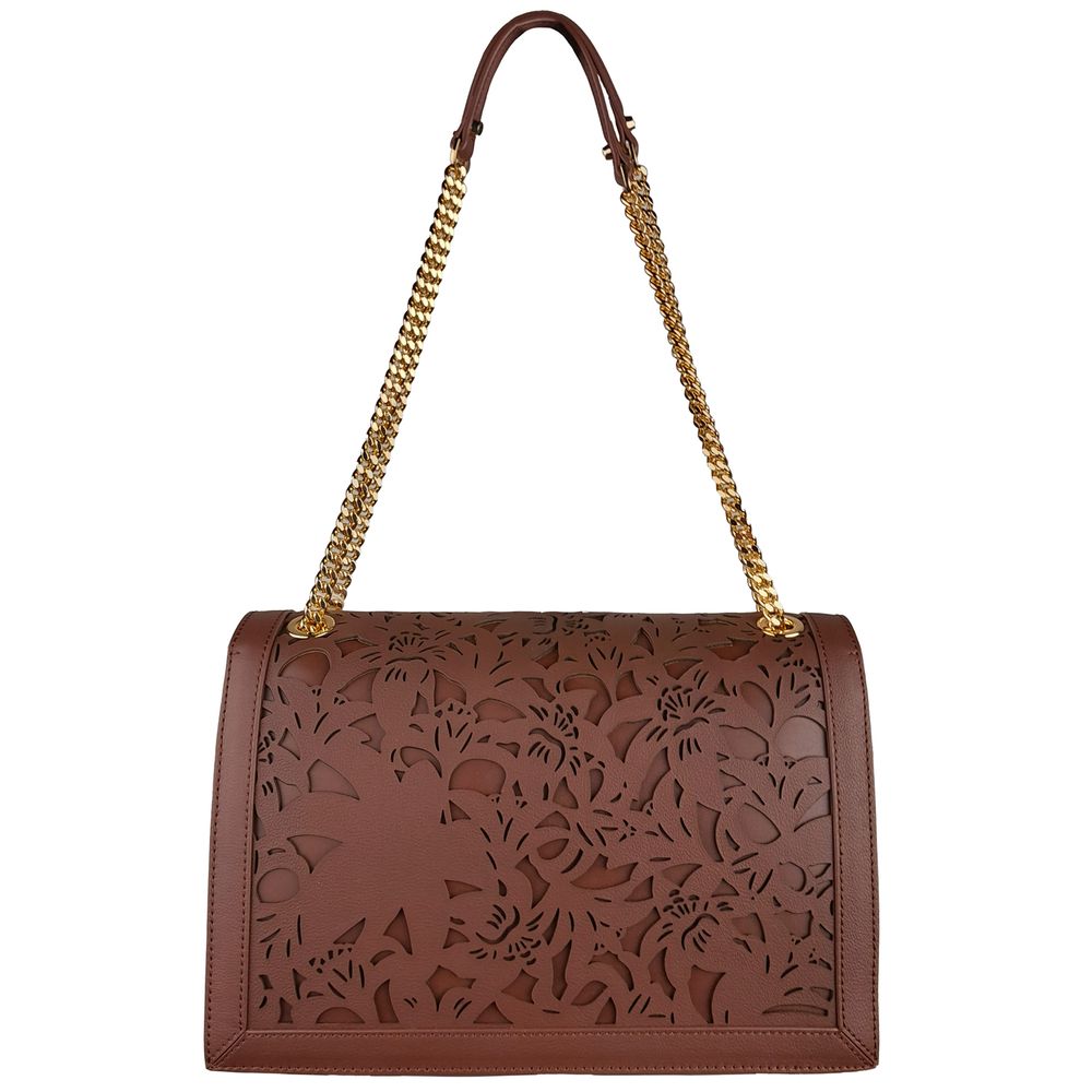 Baldinini Trend Bruine Kalfsleren Dames Crossbody Tas