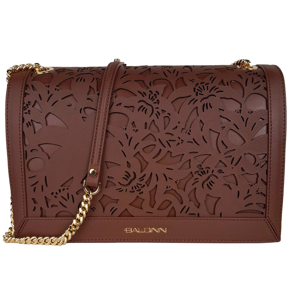 Baldinini Trend Bruine Kalfsleren Dames Crossbody Tas