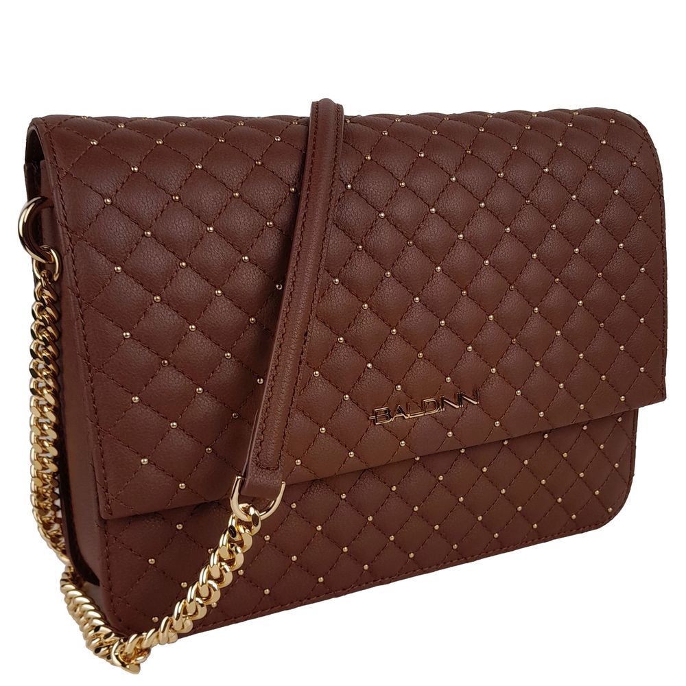 Baldinini Trend Bruine Kalfsleren Dames Crossbody Tas