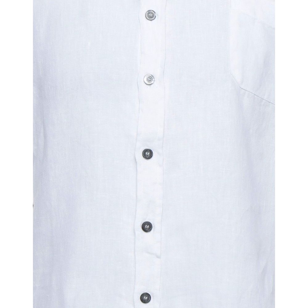 Chemise en lin blanc élégante pour homme de la marque Alpha Studio