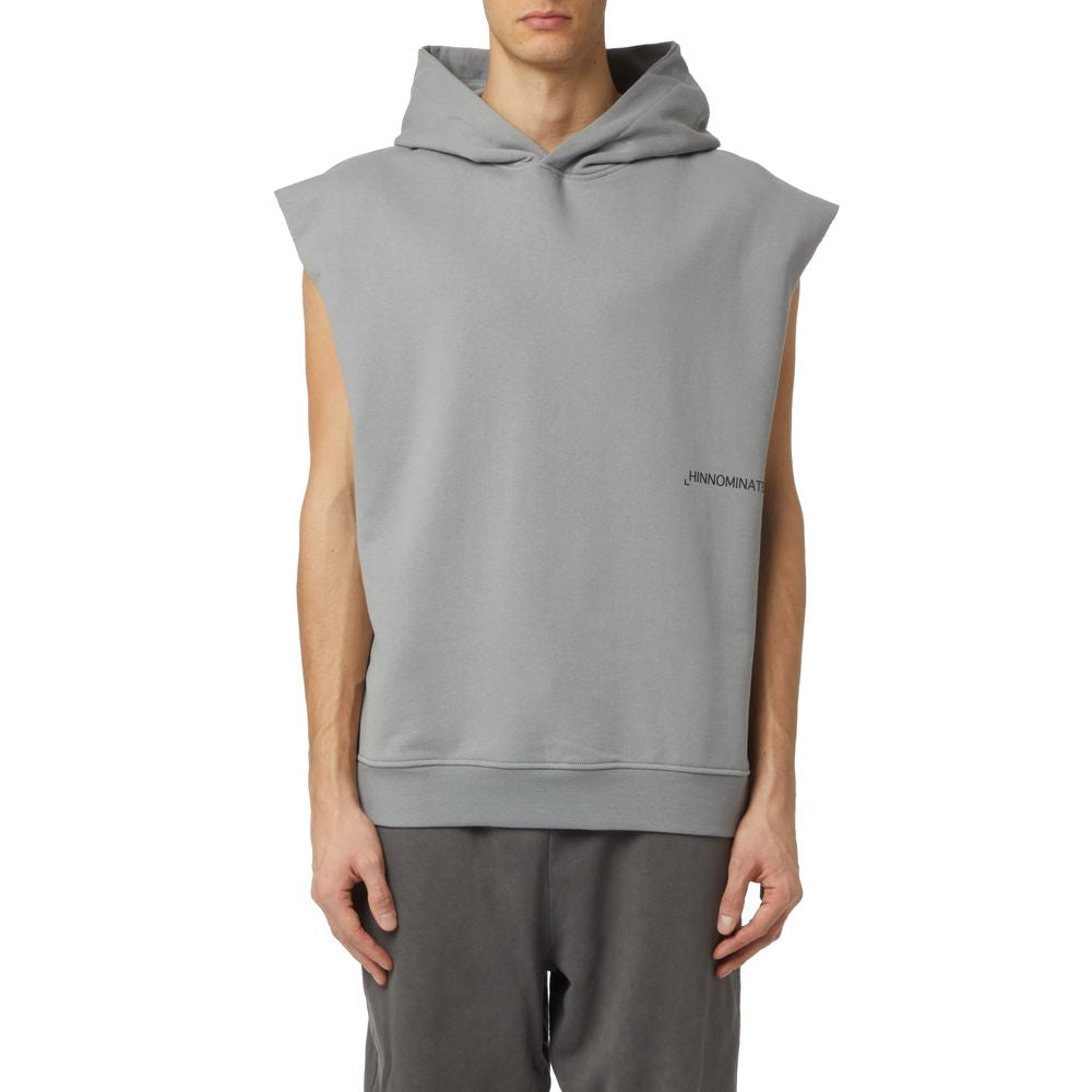 Hinnominate grijze katoenen heren hoodie
