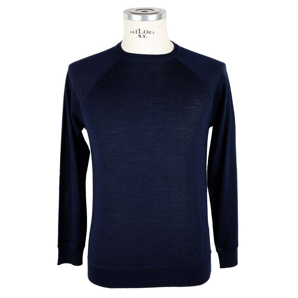 Pull en cachemire bleu pour homme d'Emilio Romanelli