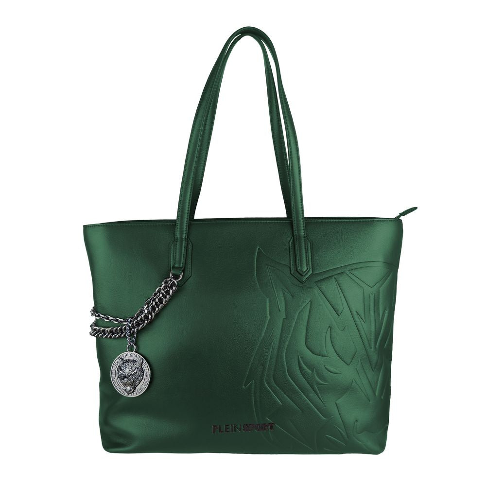 Sac à bandoulière Plein Sport en polyéthylène vert pour femme