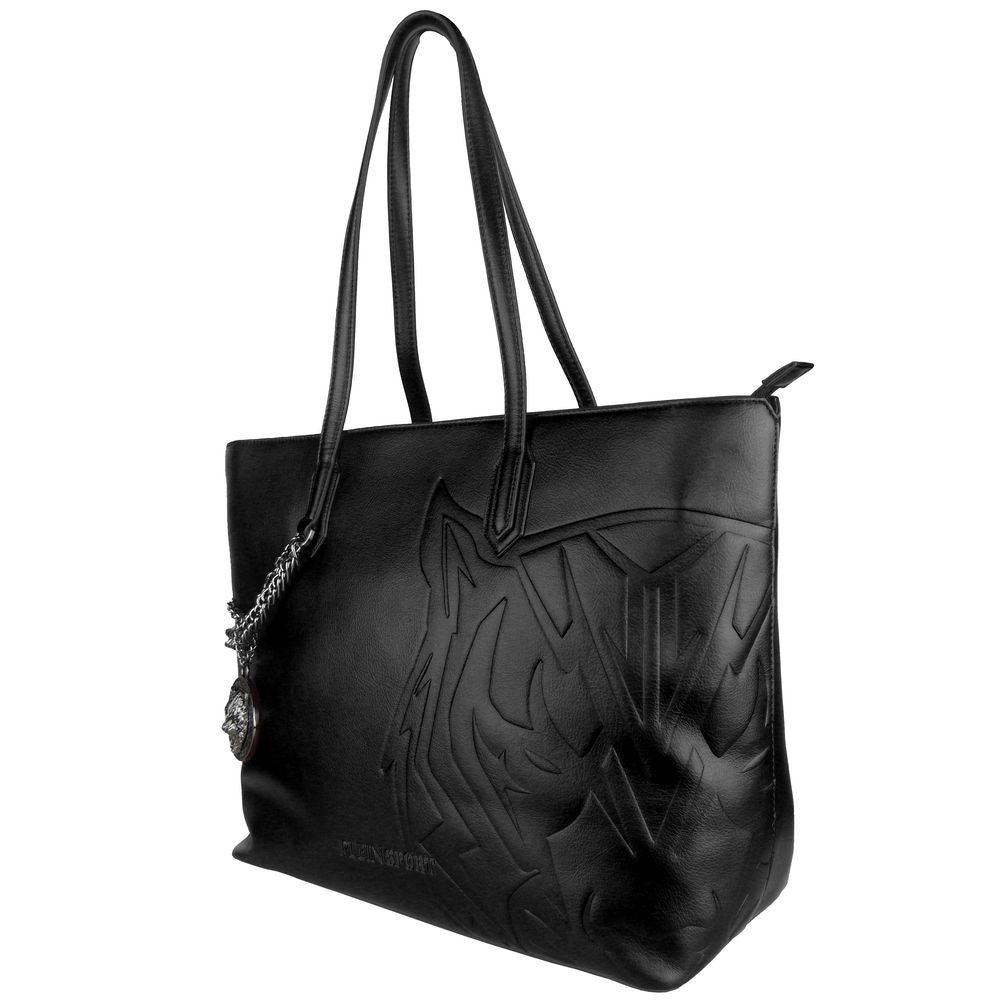 Sac à bandoulière Plein Sport en polyéthylène noir pour femme