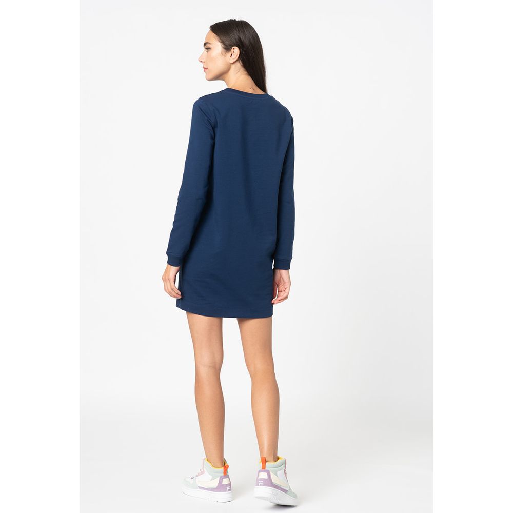 Love Moschino blauwe katoenen damesjurk