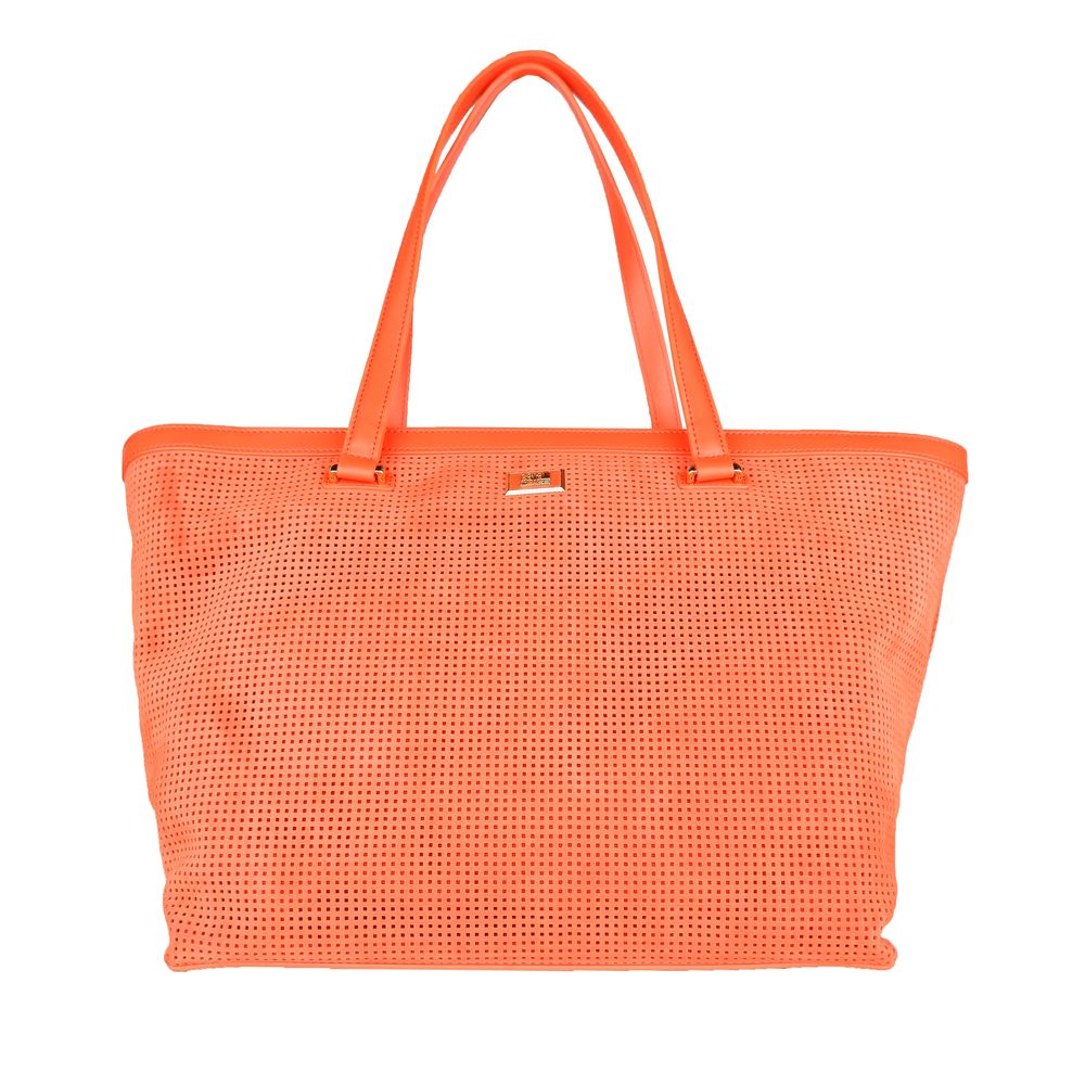 Sac à main Cavalli Class en cuir de veau orange pour femme