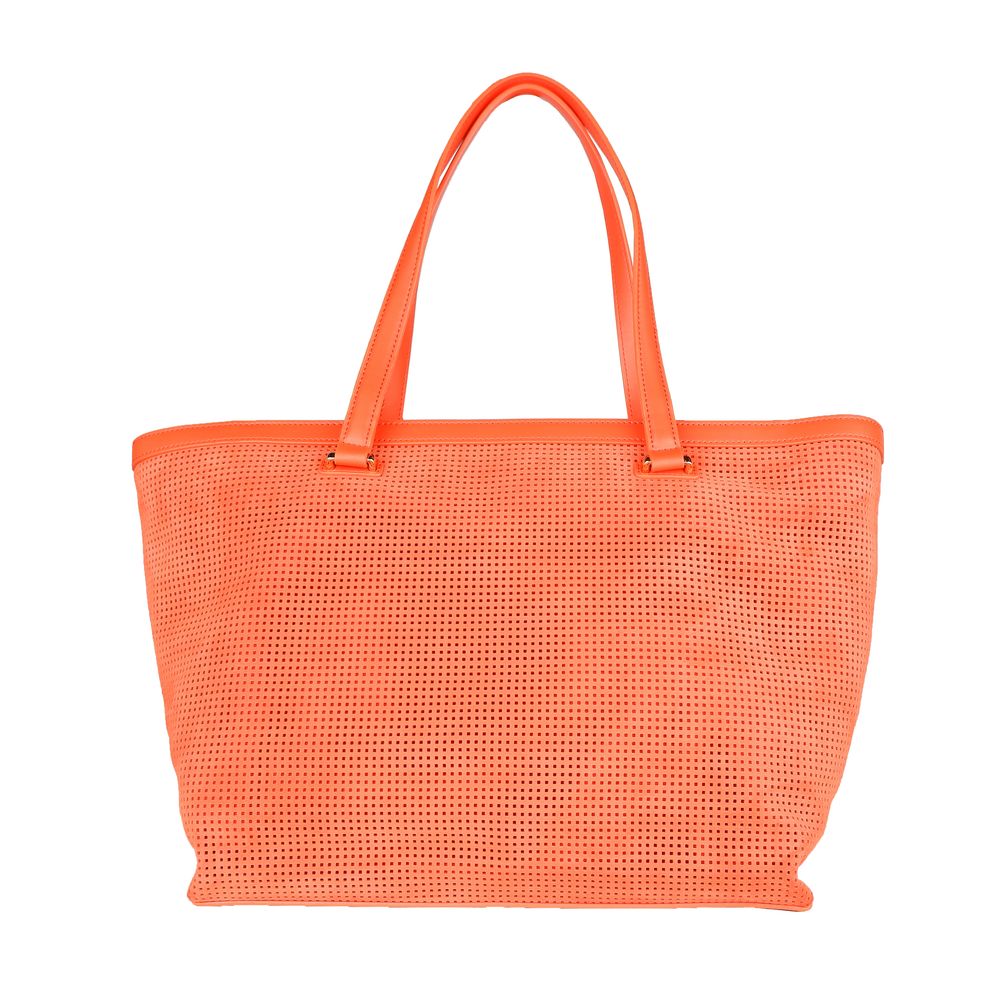Sac à main Cavalli Class en cuir de veau orange pour femme