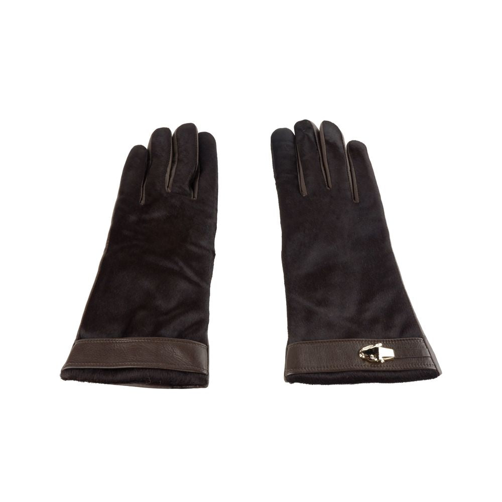 Cavalli Class Bruine Koeienhuid Dameshandschoen