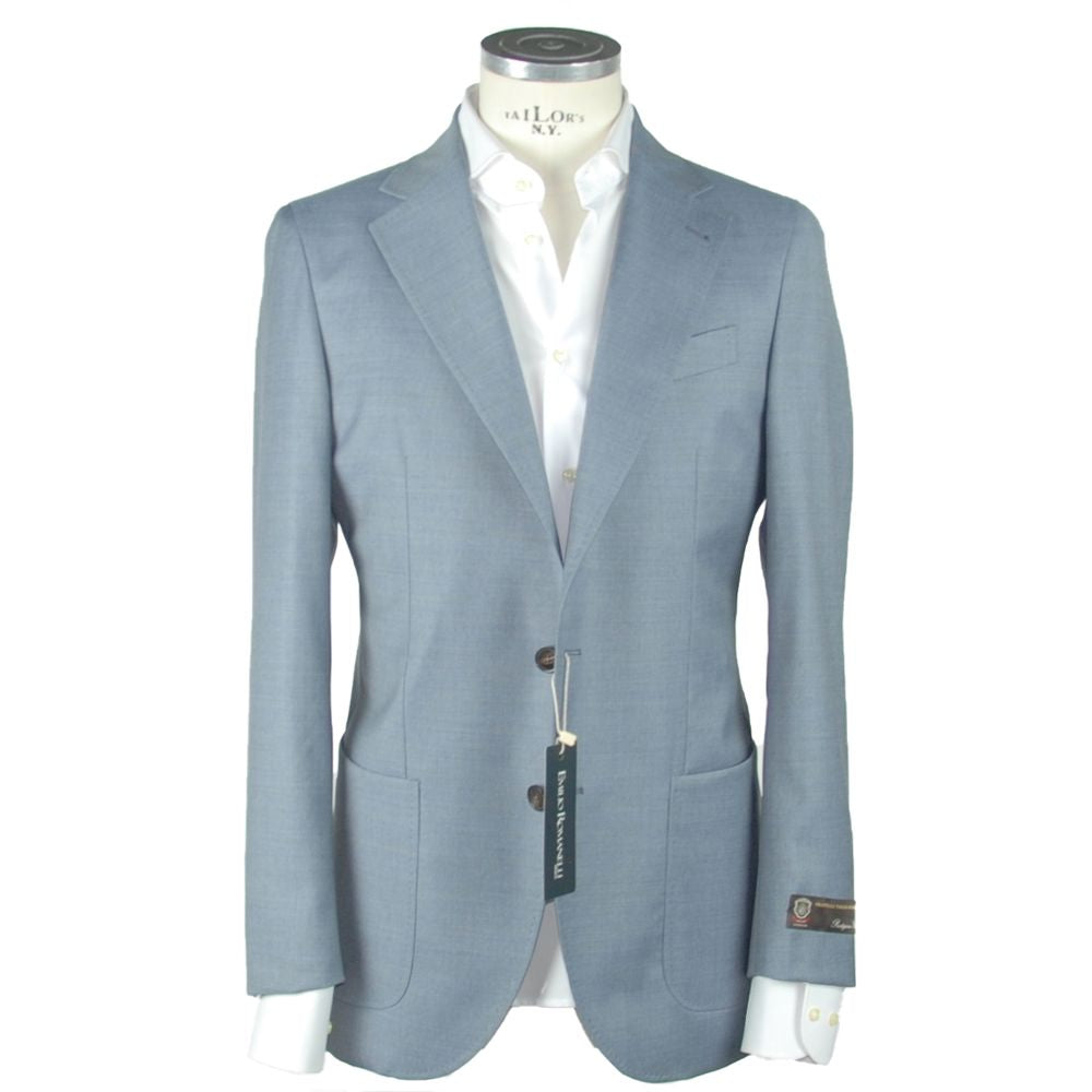 Blazer bleu en laine pour homme de Emilio Romanelli