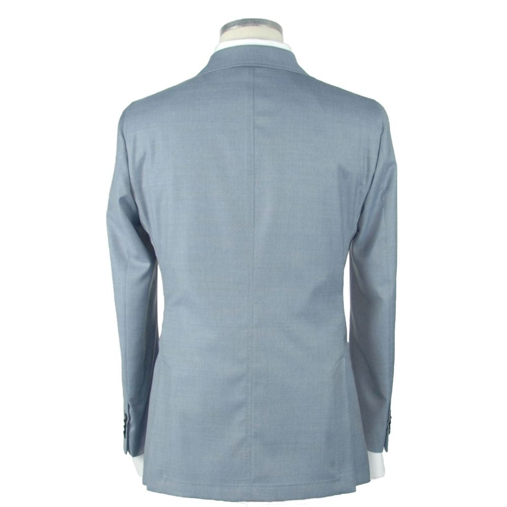 Blazer bleu en laine pour homme de Emilio Romanelli