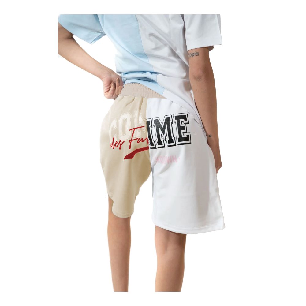 Comme Des Fuckdown Chic Twee-kleuren Logo Shorts